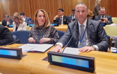 14. februar 2025. Potpredsednica Narodne skupštine Snežana Paunović i generalni sekretar Srđan Smiljanić na Parlamentarnom slušanju